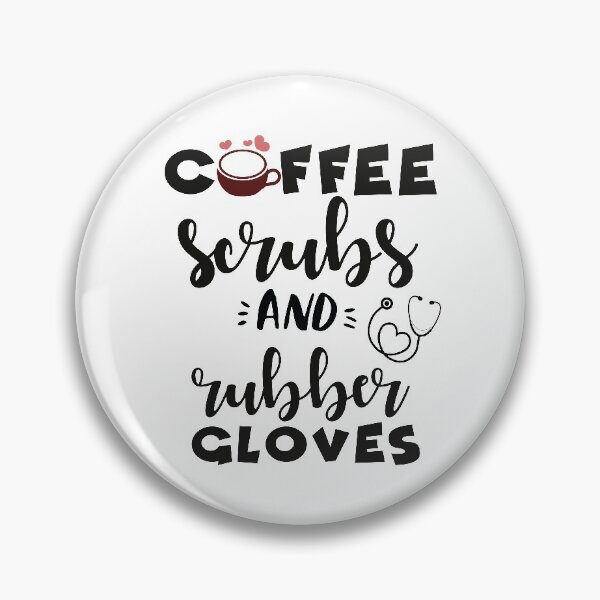 Item preview, Surgical Tech - Coffee Scrubs and Rubber Gloves designed and sold by tinypurpleland.
