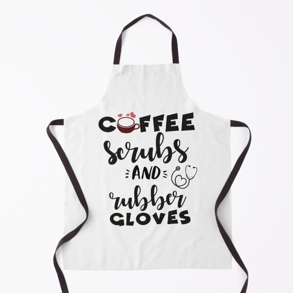 Item preview, Surgical Tech - Coffee Scrubs and Rubber Gloves designed and sold by tinypurpleland.