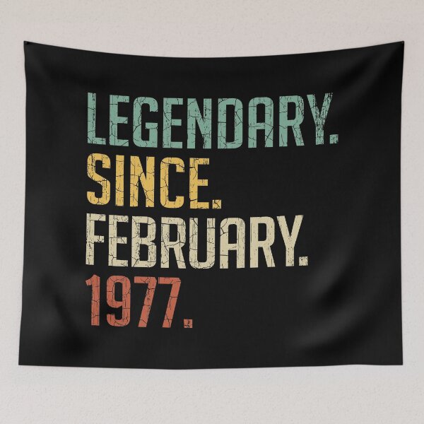 Item preview, Legendary Since February 1977 44th Birthday Gift 44 Years Old Vintage February 1977 designed and sold by Takatv.