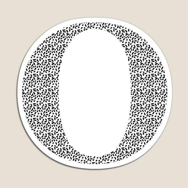 Aperçu de l'œuvre Tirets dispersés O / Omicron créée et vendue par Meredith Cree.