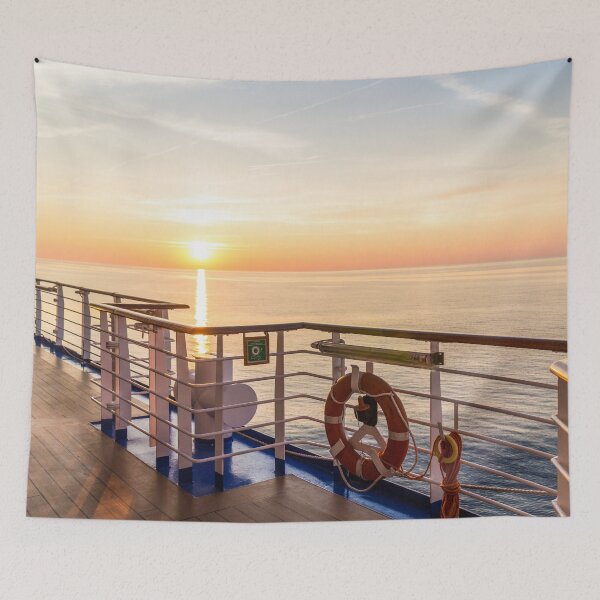 Item preview, Sunset over the Mediterranean sea from a cruise ship designed and sold by Kevin Hellon.