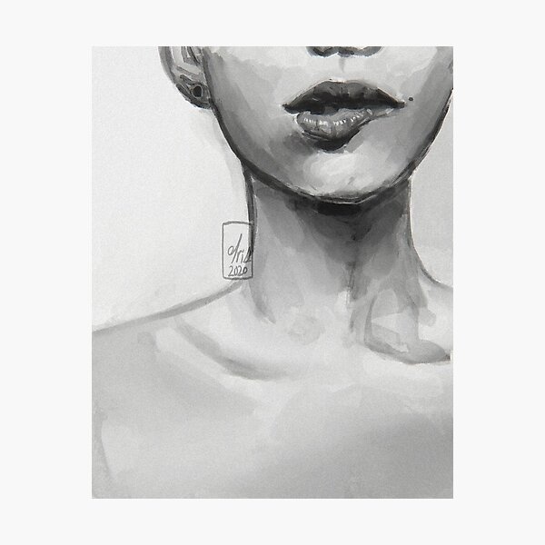 Item preview, lip bite study designed and sold by trashcangoddess.