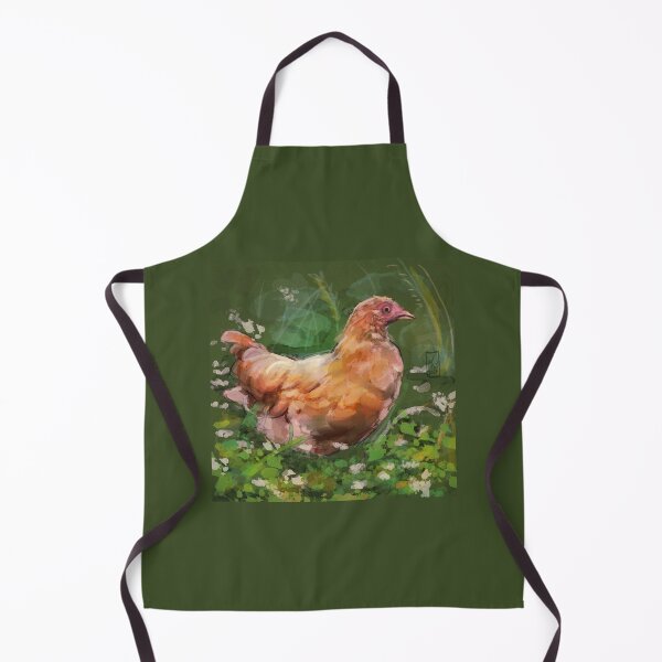 Item preview, chicken in the garden designed and sold by trashcangoddess.