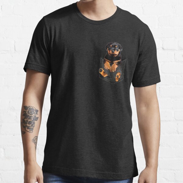 rottweiler pocket t shirt