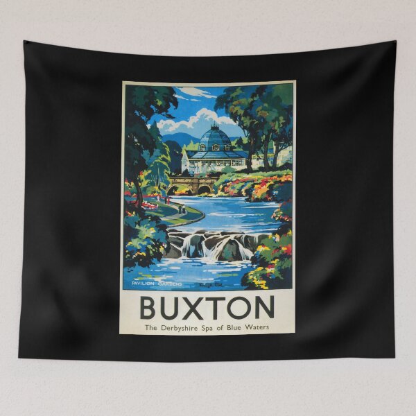 Item preview, Buxton retro poster designed and sold by CorasPosters.