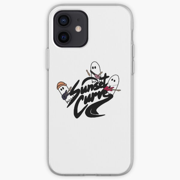 Sunset Curve band logo with ghosts from Julie and the phantoms iPhone Soft Case