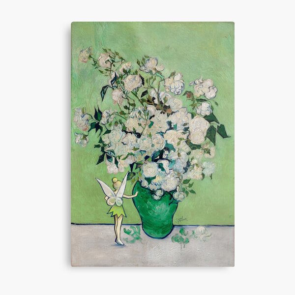 Tinkerbell and the Flower Vase Metal Print