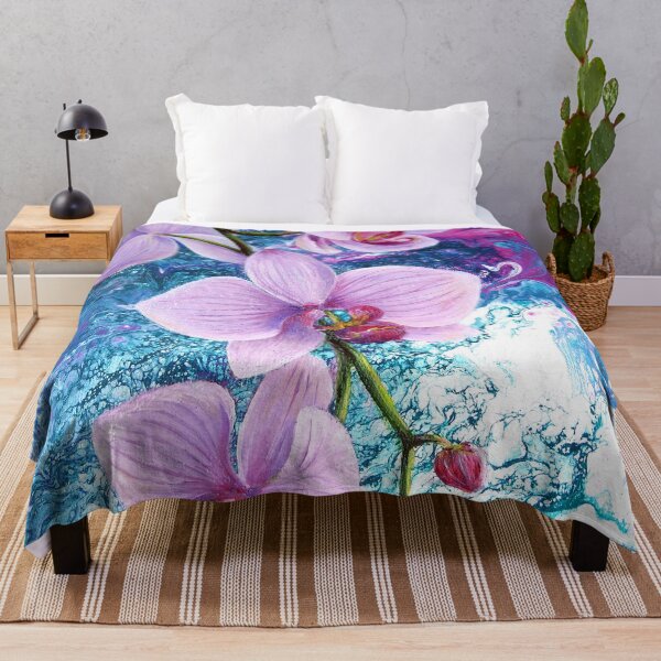 Item preview, PSYCHODELIC PINK ORCHID FLOWER designed and sold by tretyak.