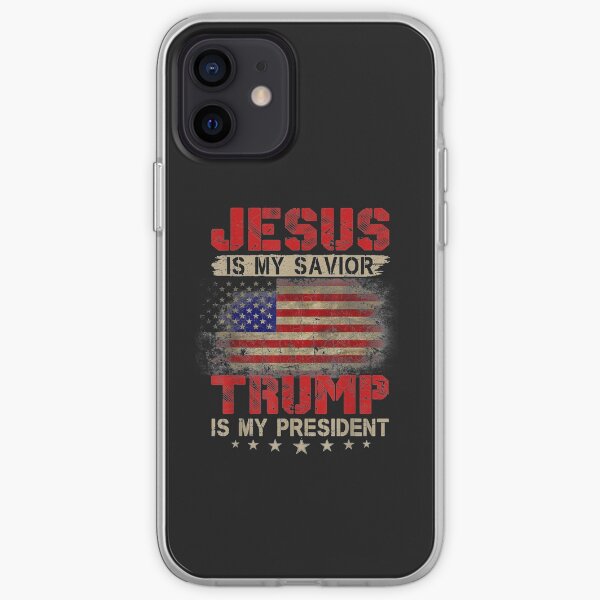 Jesus Is My Savior Trump Is My President Vintage Trump 2020 iPhone Soft Case