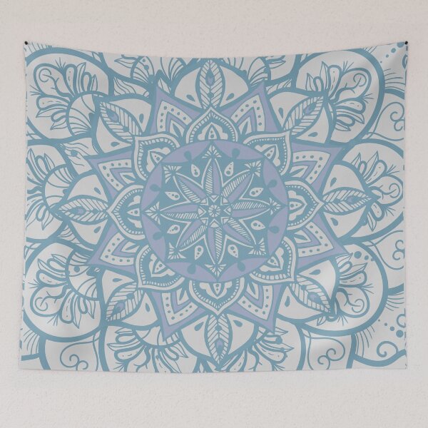 Item preview, Pastel Blue Mandala Pattern designed and sold by kylll.
