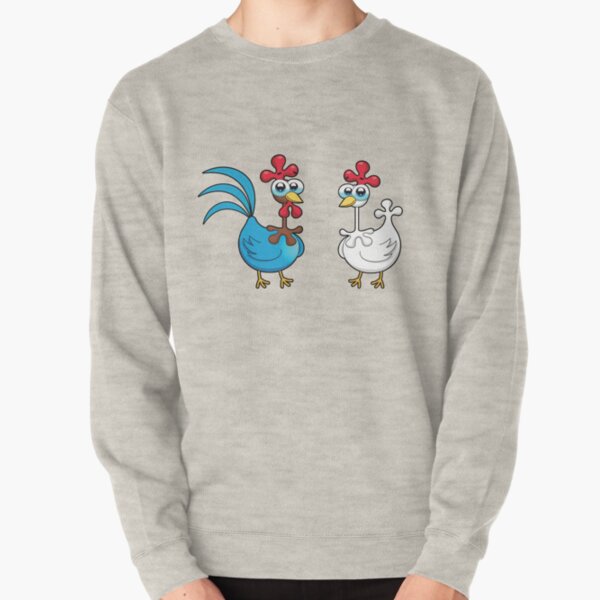 chicken animal farm and kid Pullover Sweatshirt