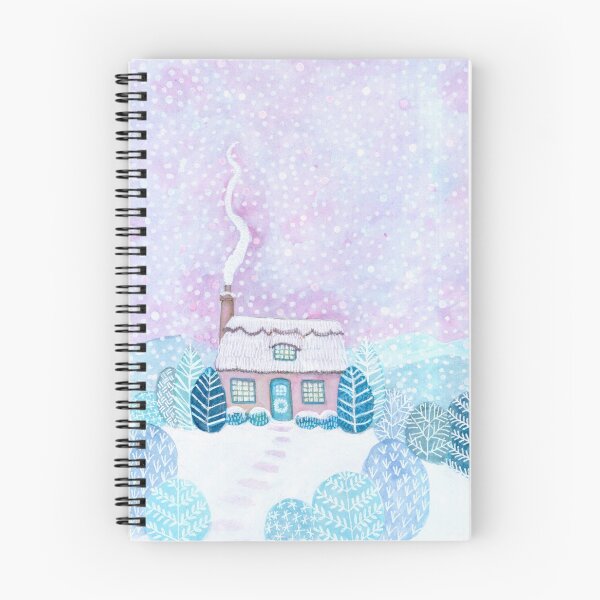 Item preview, Snowy Dawn, mixed media painting designed and sold by Amelia Gluba.