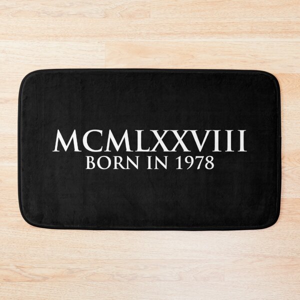 Item preview, Born in 1978 (Roman numeral) designed and sold by gemgemshop.