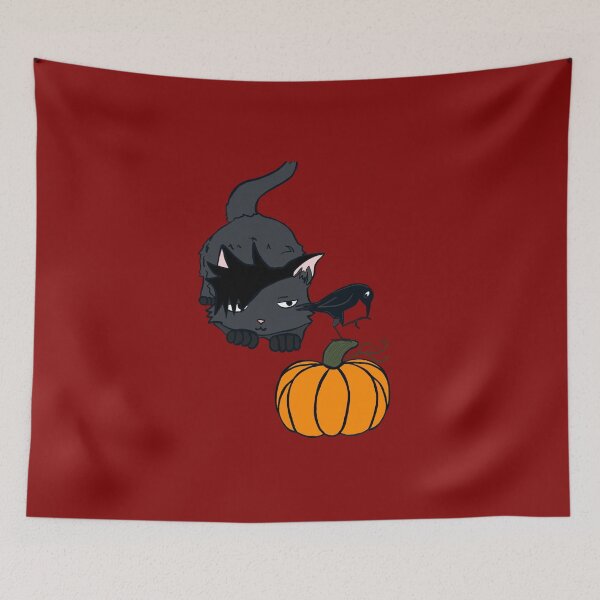 Item preview, Cute Cat Stalking a Crow, Kuroo Cat Stalking a Karasuno Crow designed and sold by kenzikreations.