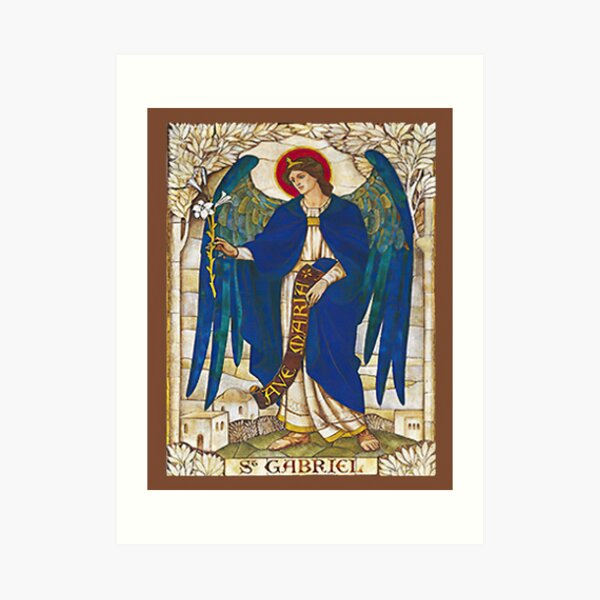 St Gabriel Angel Catholic Saint Archangel Art Print