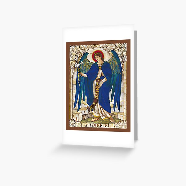 Item preview, St Gabriel Angel Catholic Saint Archangel designed and sold by hispanicworld.