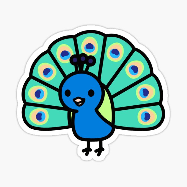 Item preview, Peacock designed and sold by littlemandyart.