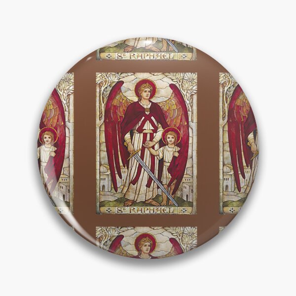 Item preview, St Raphael Rafael Angel Catholic Saint Archangel designed and sold by hispanicworld.