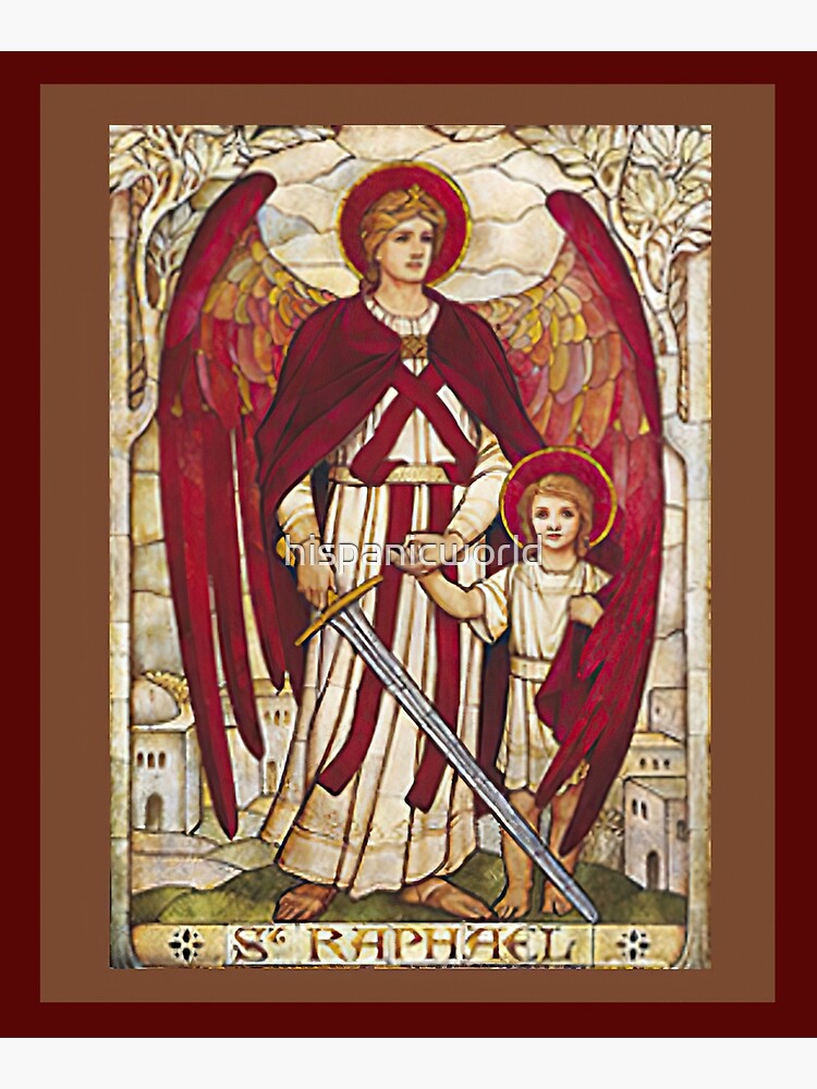 St Raphael Rafael Angel Catholic Saint Archangel by hispanicworld