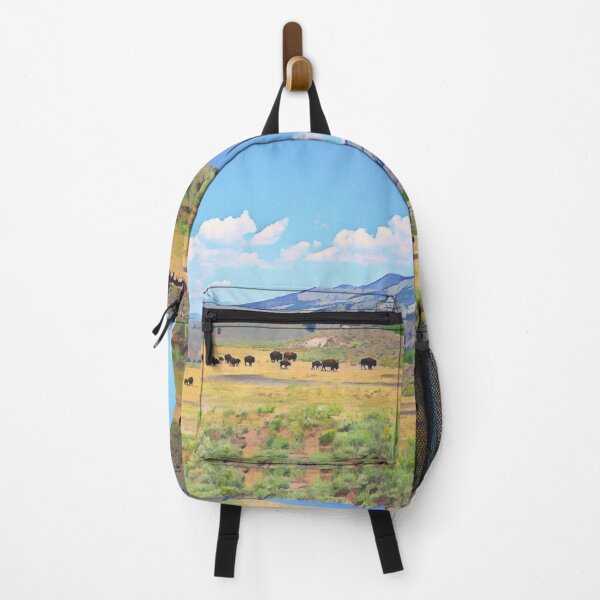 Item preview, Yellowstone Bison Herd Illustration designed and sold by tremendoustees.