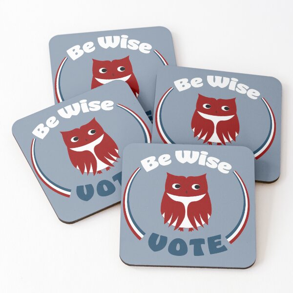 Item preview, Be Wise Vote Owl designed and sold by 'Alison  Keeps It Classic.'.
