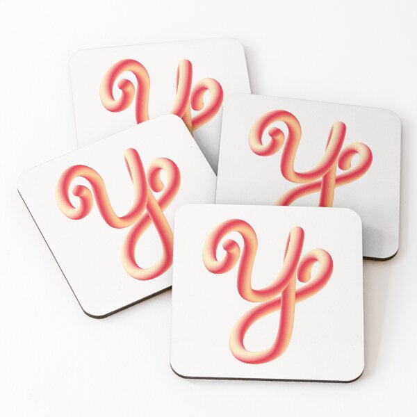Item preview, Y Neon 3D Letter Monogram  designed and sold by ZainabStudio.