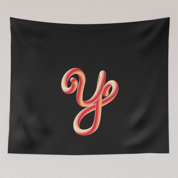 Item preview, Y Neon 3D Letter Monogram designed and sold by ZainabStudio.