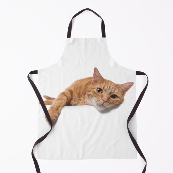 Item preview, Orange Tabby Cat Laying on a White Background designed and sold by Leslie Banks.