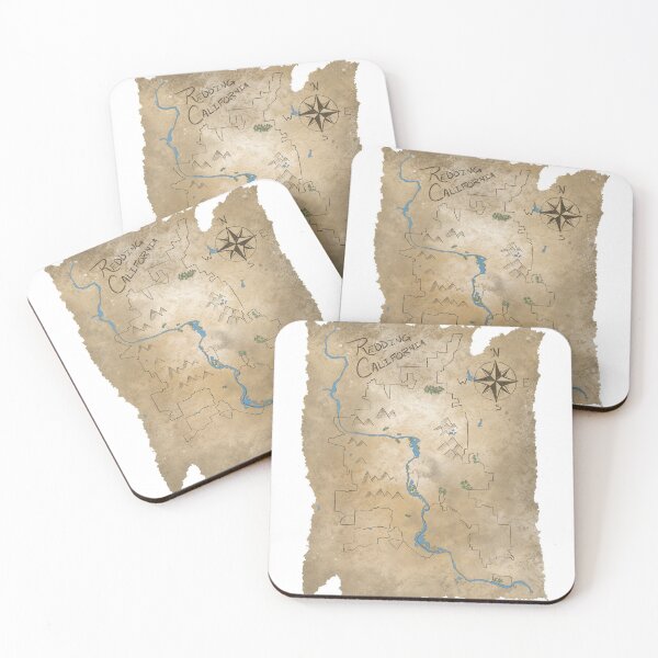 Item preview, Redding California Map designed and sold by TheArtOfTreble.