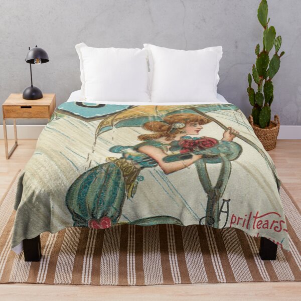 Item preview, Valentine April Taurus Astrology Sign Vintage Postcard Illustration designed and sold by DeeElle.