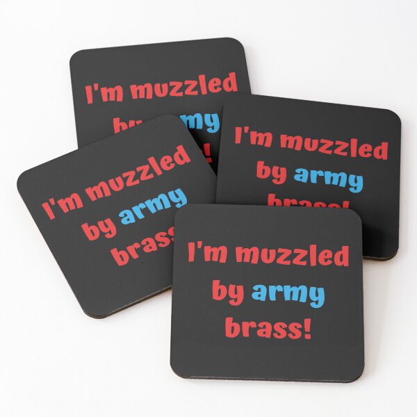 Item preview, Muzzled By Army Brass Classic T-Shirt designed and sold by Swooncake Press.