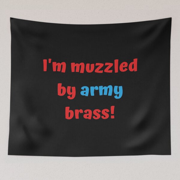 Item preview, Muzzled By Army Brass Classic T-Shirt designed and sold by Swooncake Press.