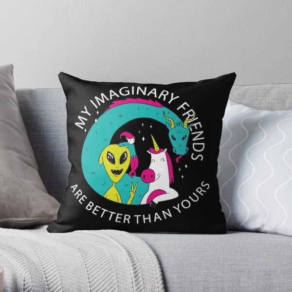 Multicolor Foster's Home For Imaginary Friends Imaginary Friends Throw Pillow 16x16 