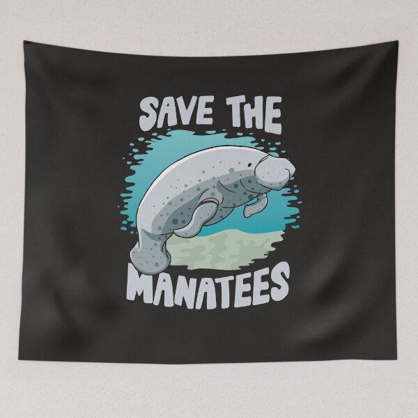Item preview, Save The Manatees Cartoon Gift designed and sold by MrEddie10.