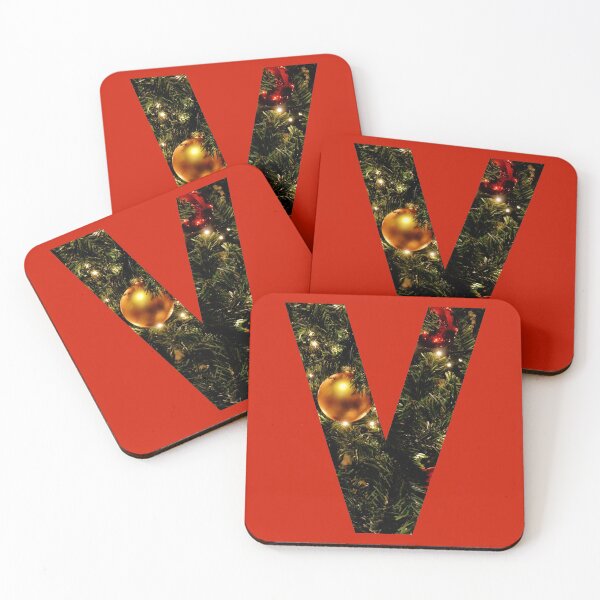 Item preview, Christmas Tree Letter V designed and sold by LiveAndGlow.