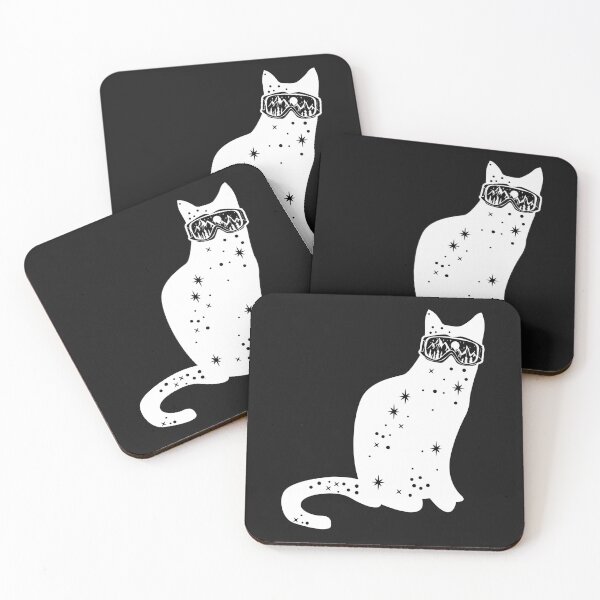 Item preview, Funny Gift Cat Snowboard Skiing Mountain Winter Gift for Men Women on Christmas designed and sold by iamspiner.