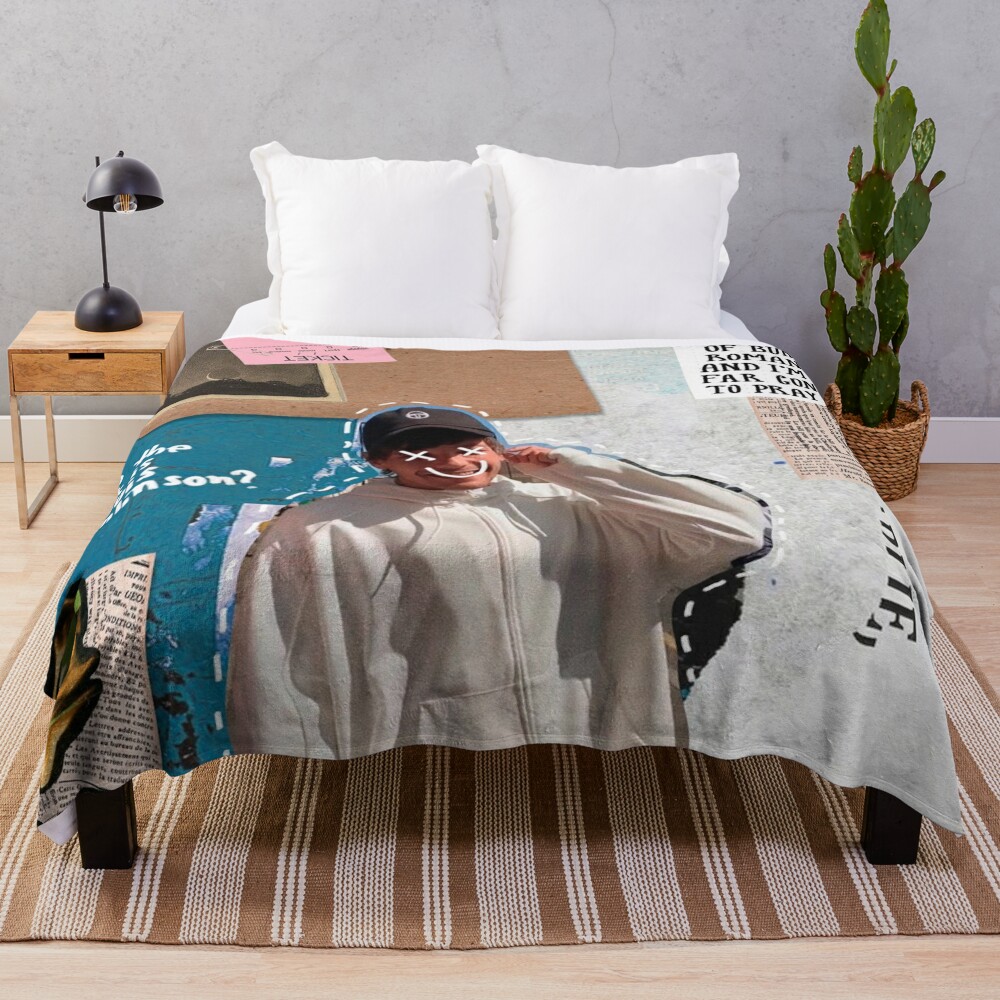 louis tomlinson collage Throw Blanket for Sale by ammies-art-shop