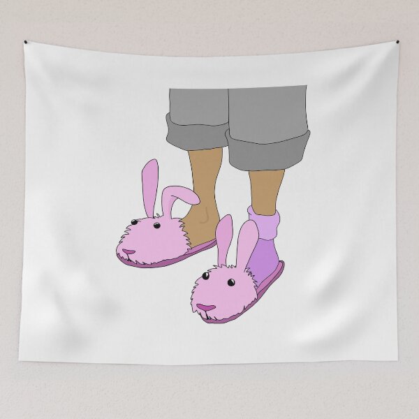 Item preview, Bunny slippers and one sock designed and sold by PaintPsd.