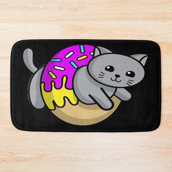 Item preview, Cute Cat Donut designed and sold by TrueTrippyArts.