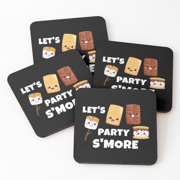Item preview, Camping - Let's Party S'MORE - Kawaii Marshmallows designed and sold by EstelleStar.