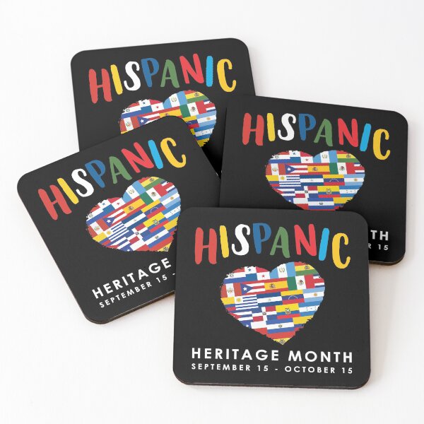 Item preview, Hispanic Pride Heart Heritage Month design designed and sold by jakehughes2015.