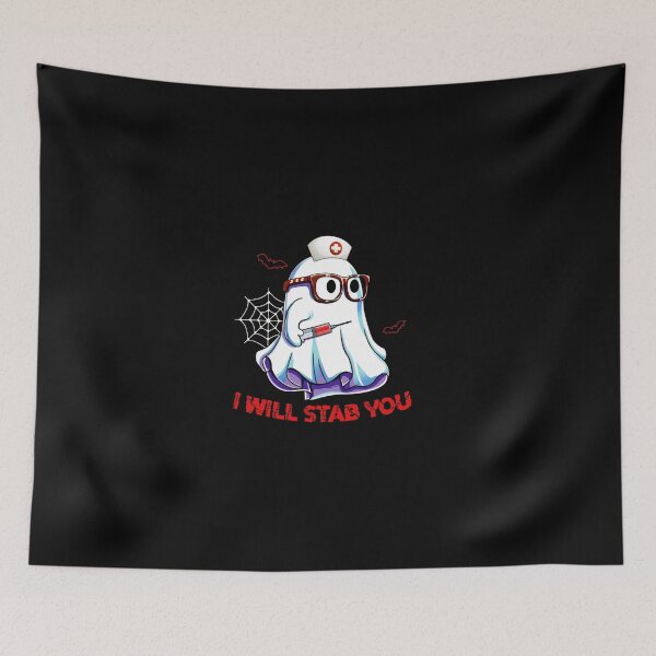 Item preview, I Will Stab You Ghost Boo Nurse Halloween designed and sold by MyintThan09.