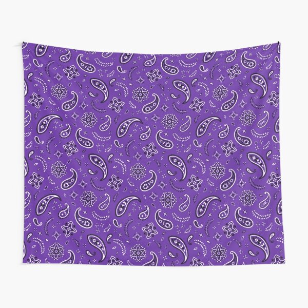 Stylewell Pure Soft Pure Soft Breathable Double Side Printed  Multifunctional Paisley Print Ambi Hanky Navy Blue