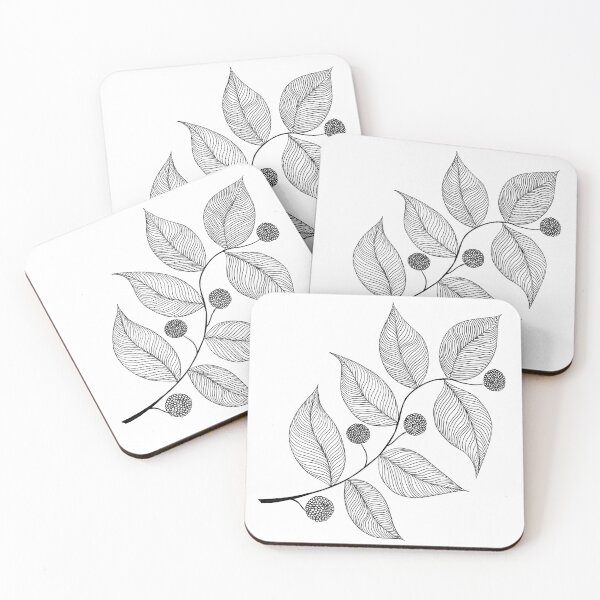 Item preview, Leaves and Pods in Ink designed and sold by MamaODea.