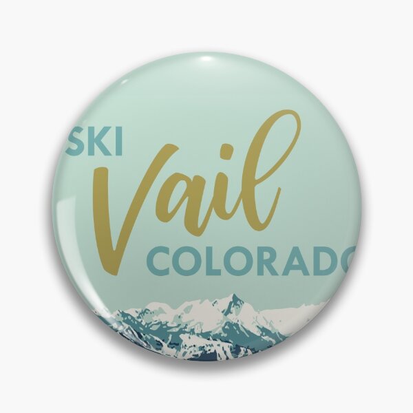 Artikelvorschau, Hellblaues Ski Vail Colorado, Weinleseplakat entworfen und verkauft von ROEDERcraft.