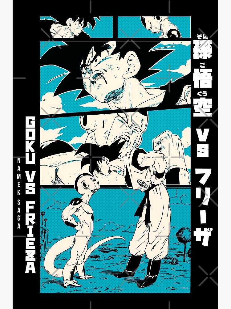 Dragon Ball Z Goku VS Frieza Manga Panel Poster for Sale by TorGraphix