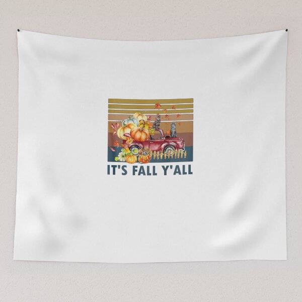 Item preview, It's Fall Y'all Cats Pumpkin Vintage Halloween designed and sold by cadmanBoythorpe.