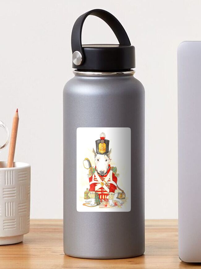 Thumbnail 1 of 3, Sticker, Battalion Bull Terrier designed and sold by ElliaDesigns.