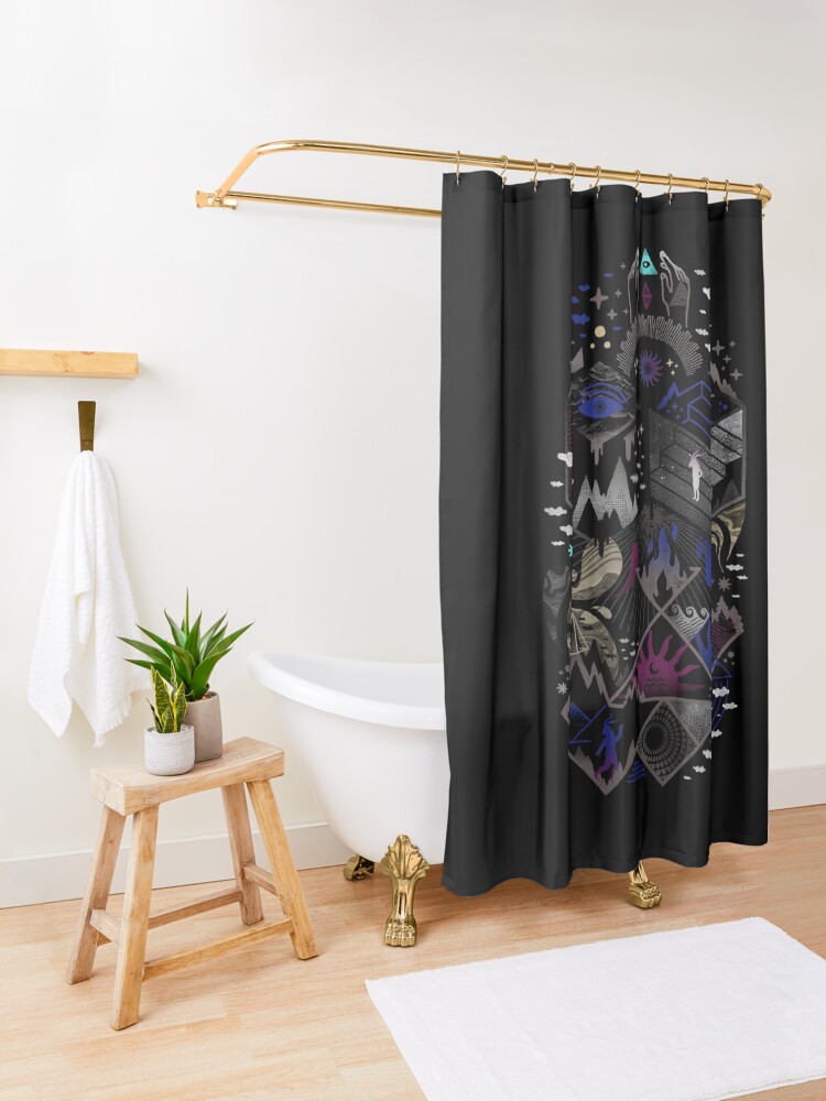 Alternate view of Yawning Hollow Shower Curtain