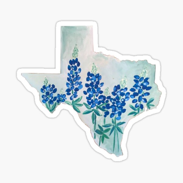 Glowforge State Flower Keychain Texas - Bluebonnets